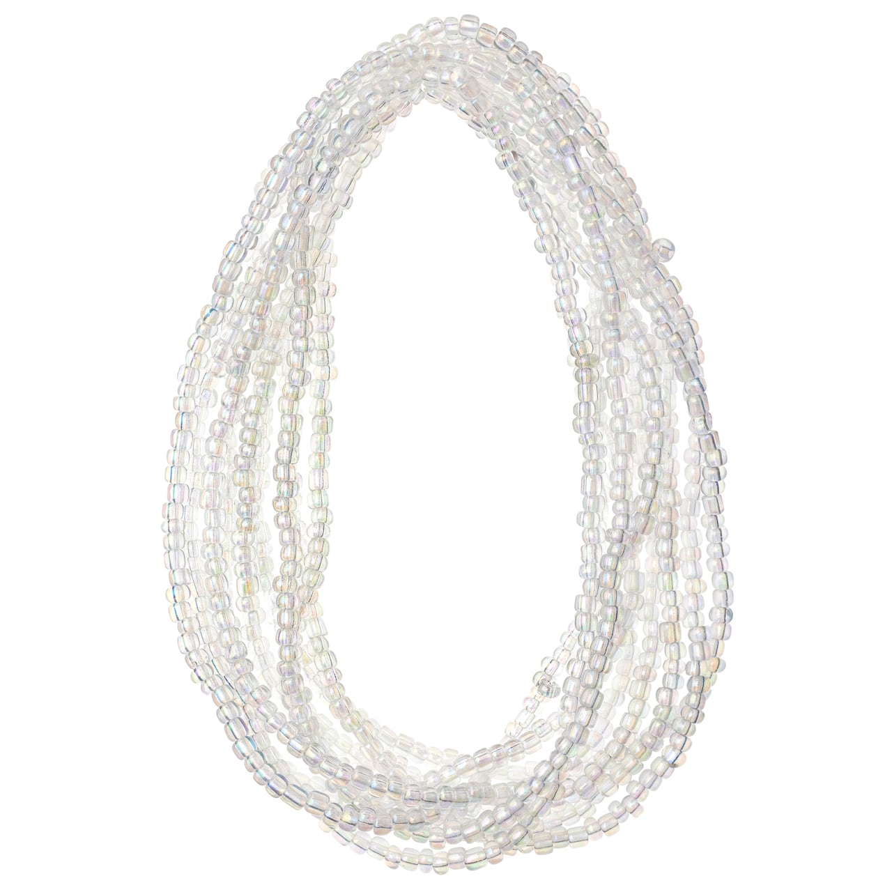 Clear Glass Seed Beads, 6/0 by Bead Landing™